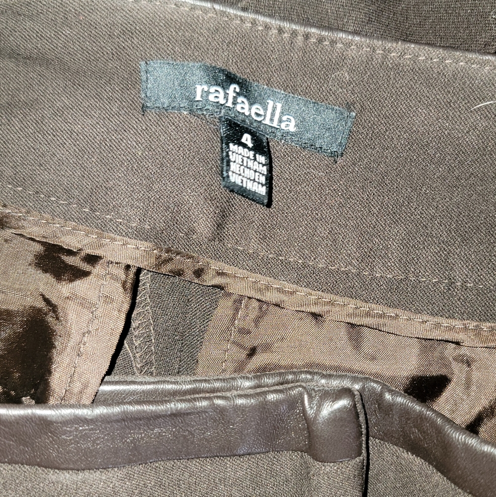 2/$15: Brown Rafaella Dress Pants. - Picture 3 of 4